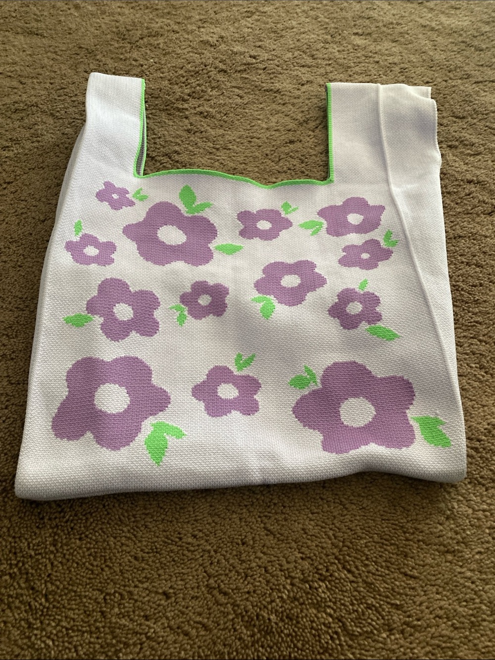 Polyester tote with handles soft